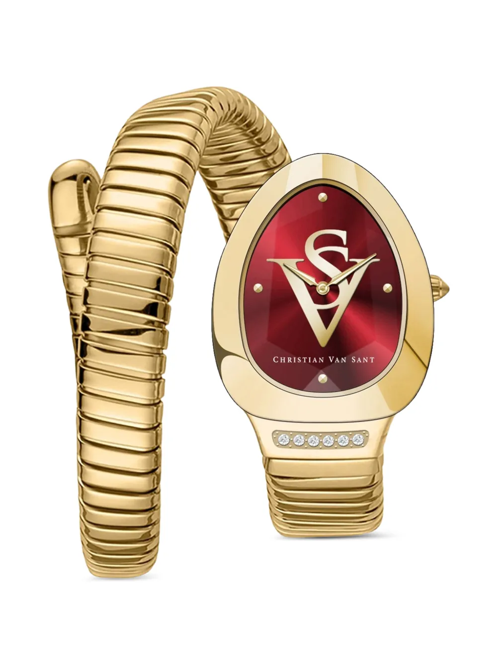 CHRISTIAN VAN SANT Naga 22mm watch - Rosso