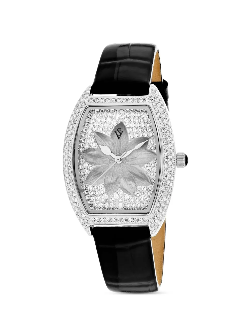 CHRISTIAN VAN SANT Lotus Crystal 36mm quartz watch - Argento