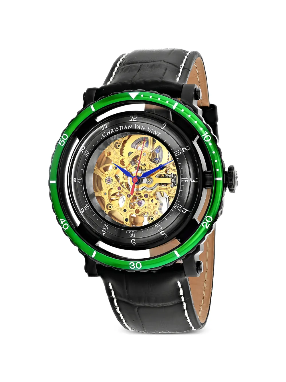 CHRISTIAN VAN SANT Dome skeleton 44mm automatic watch - Oro