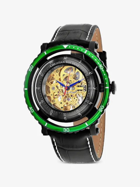 CHRISTIAN VAN SANT Dome skeleton 44mm automatic watch