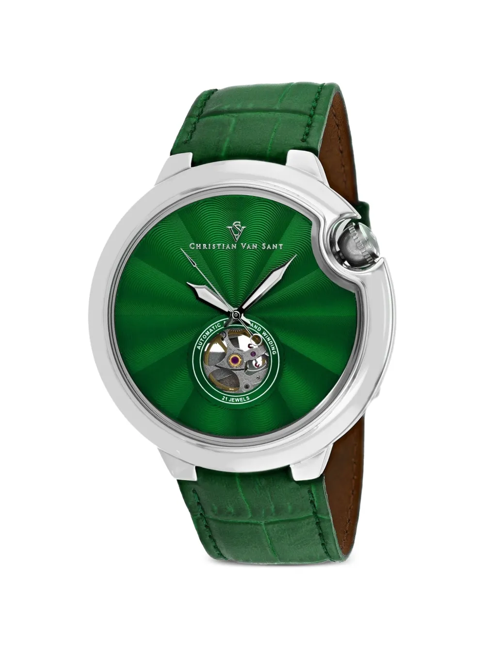 CHRISTIAN VAN SANT Cyclone 46mm automatic watch - Verde