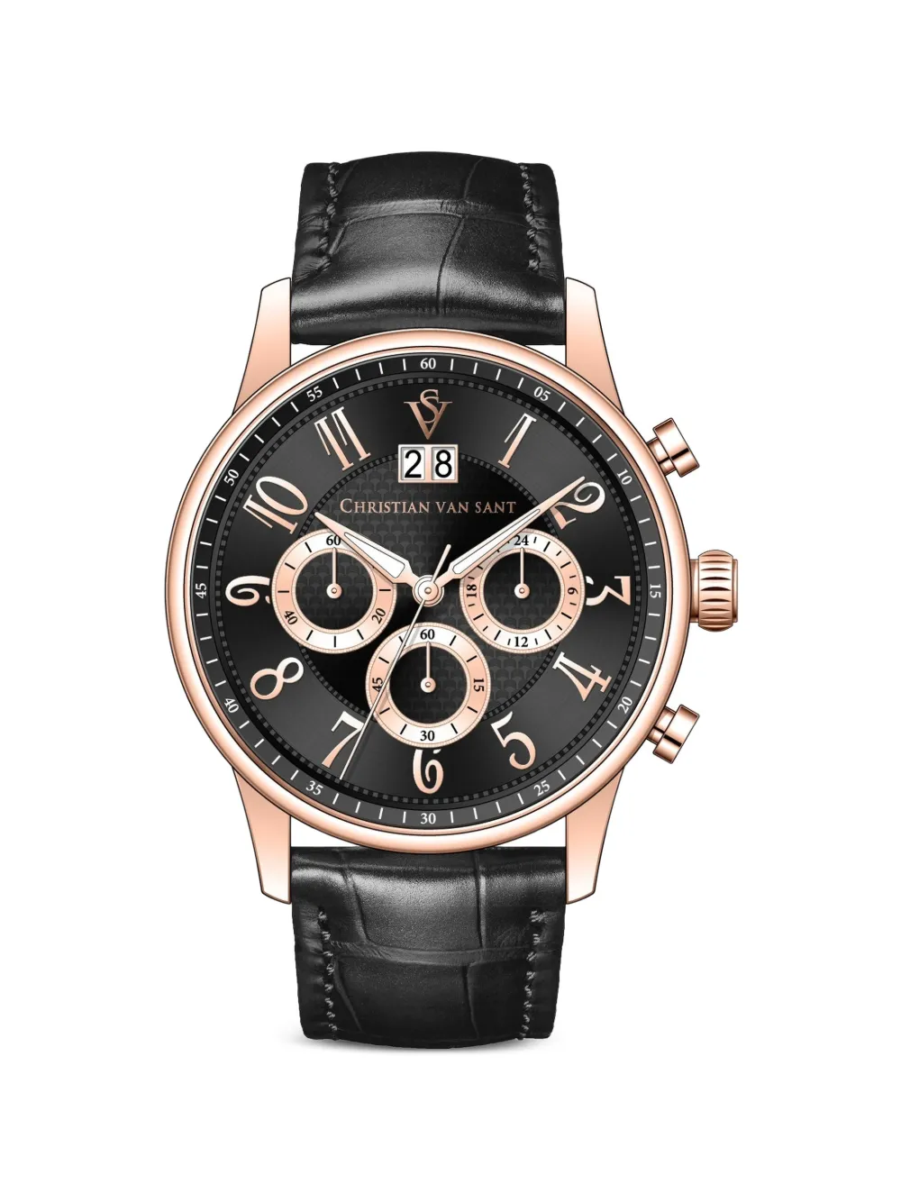 CHRISTIAN VAN SANT Heritage 42mm watch - Nero