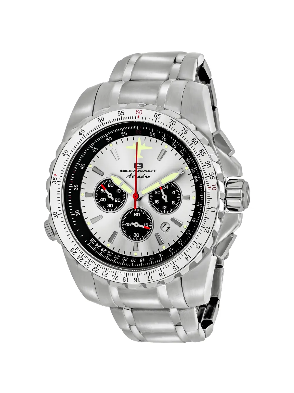 Oceanaut Aviador Pilot 45mm Watch In Silver