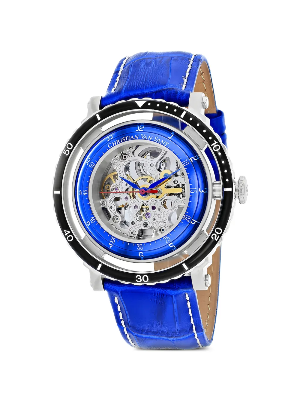 CHRISTIAN VAN SANT Dome skeleton 45mm watch - Argento