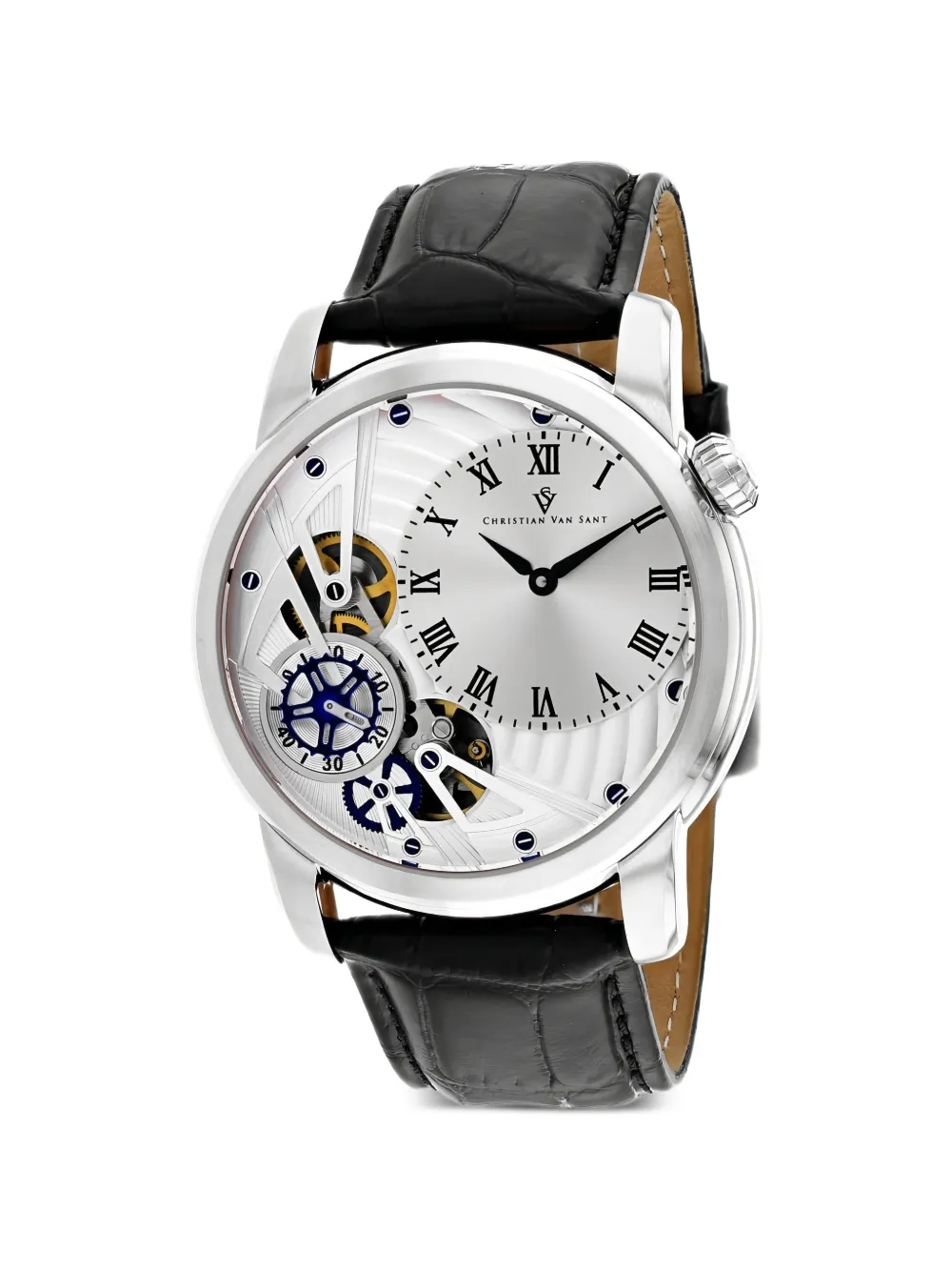 CHRISTIAN VAN SANT Sprocket Auto-Quartz 46mm watch - Argento