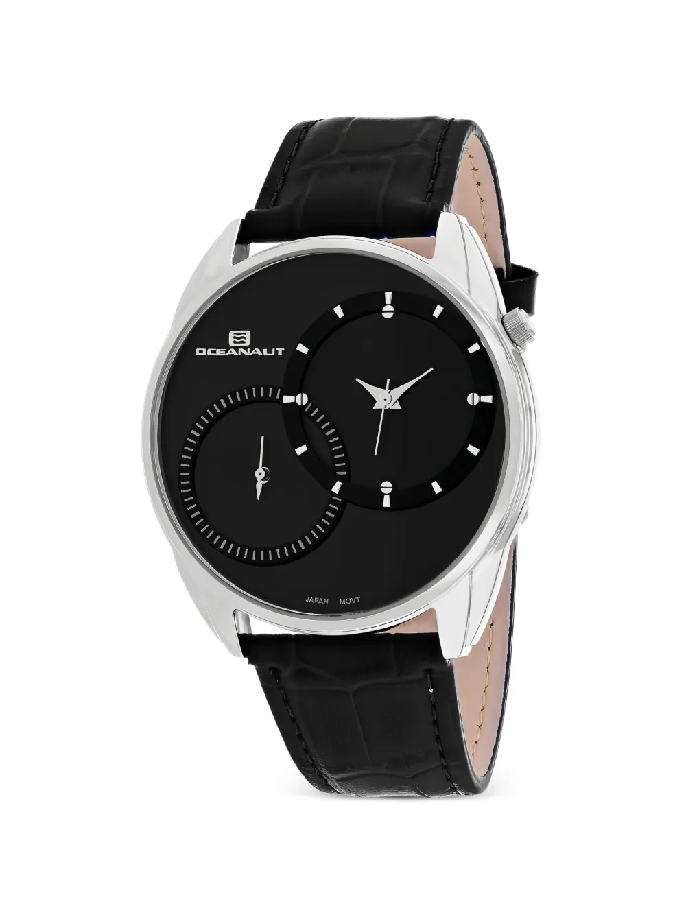 OCEANAUT Sentinel dual-time 41mm watch - Nero