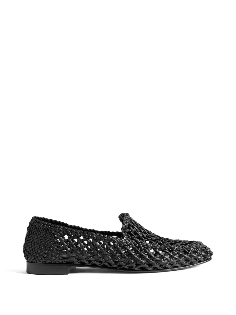 Le Monde Beryl woven leather loafers - Nero