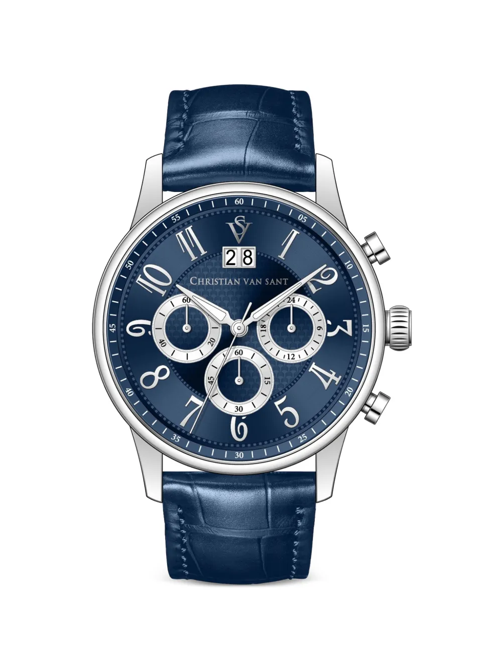 CHRISTIAN VAN SANT Heritage 42mm watch - Blau