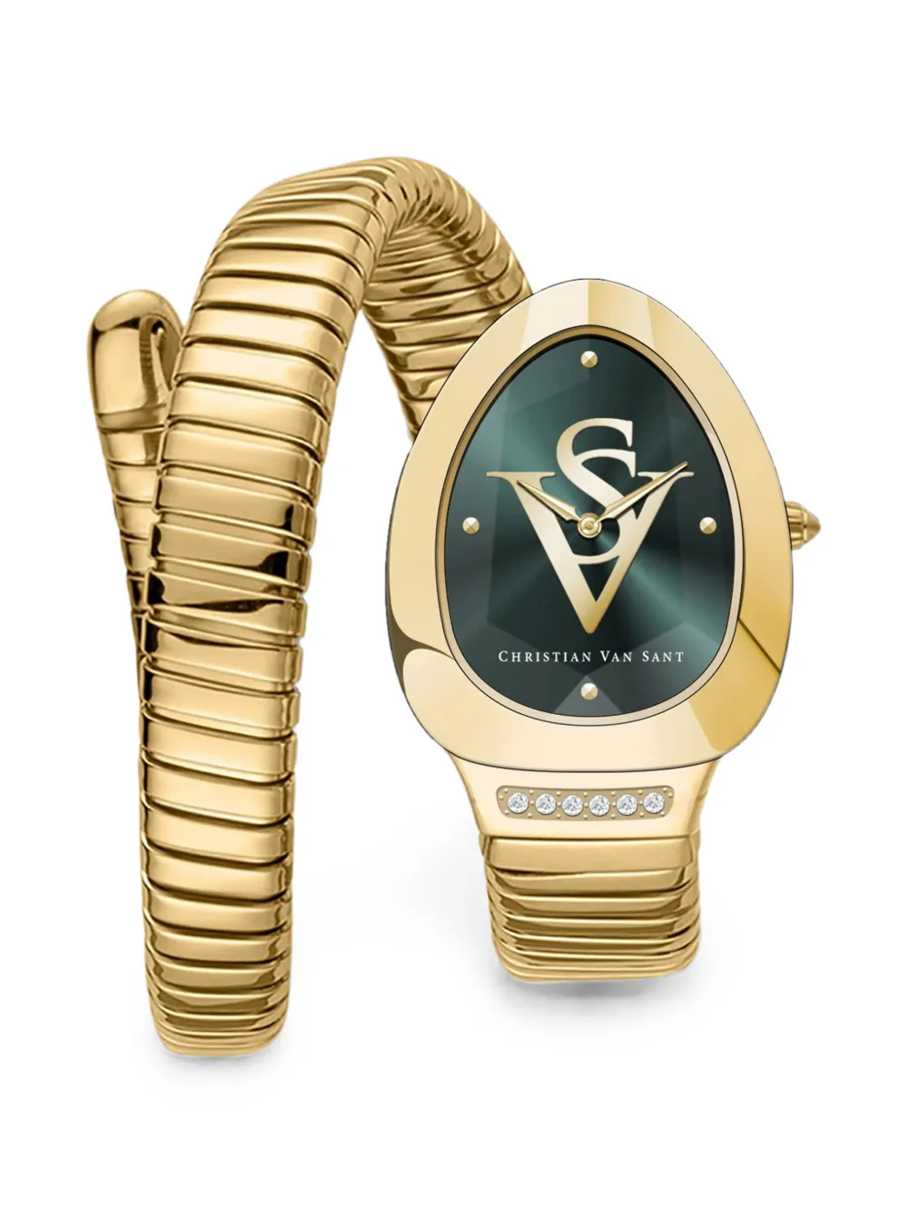 CHRISTIAN VAN SANT Naga 22mm watch - Verde