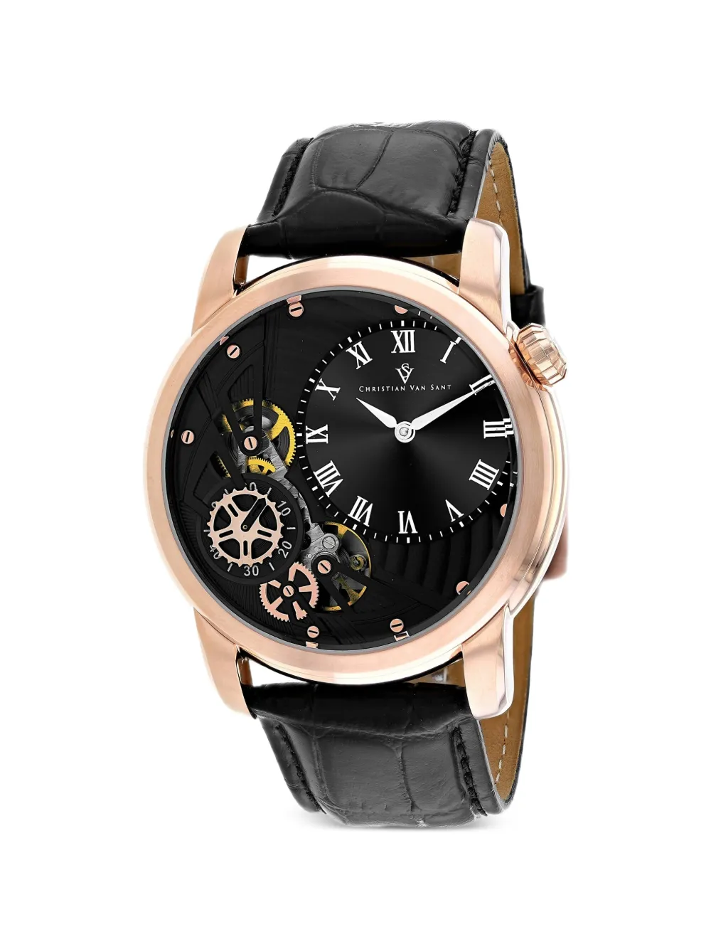 CHRISTIAN VAN SANT Sprocket auto-quartz 44mm watch - Nero