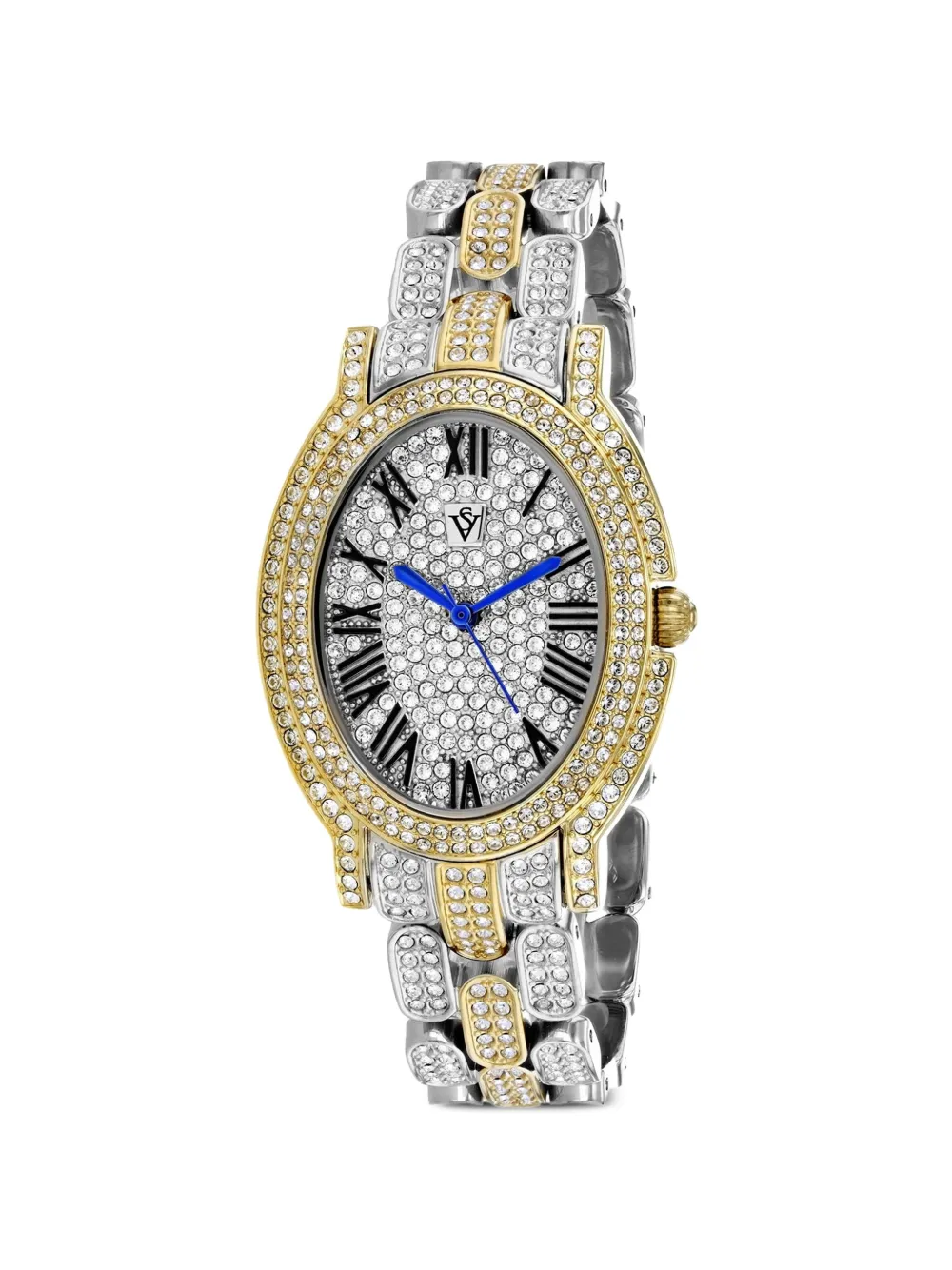 CHRISTIAN VAN SANT Amore crystal 35mm watch - Argento