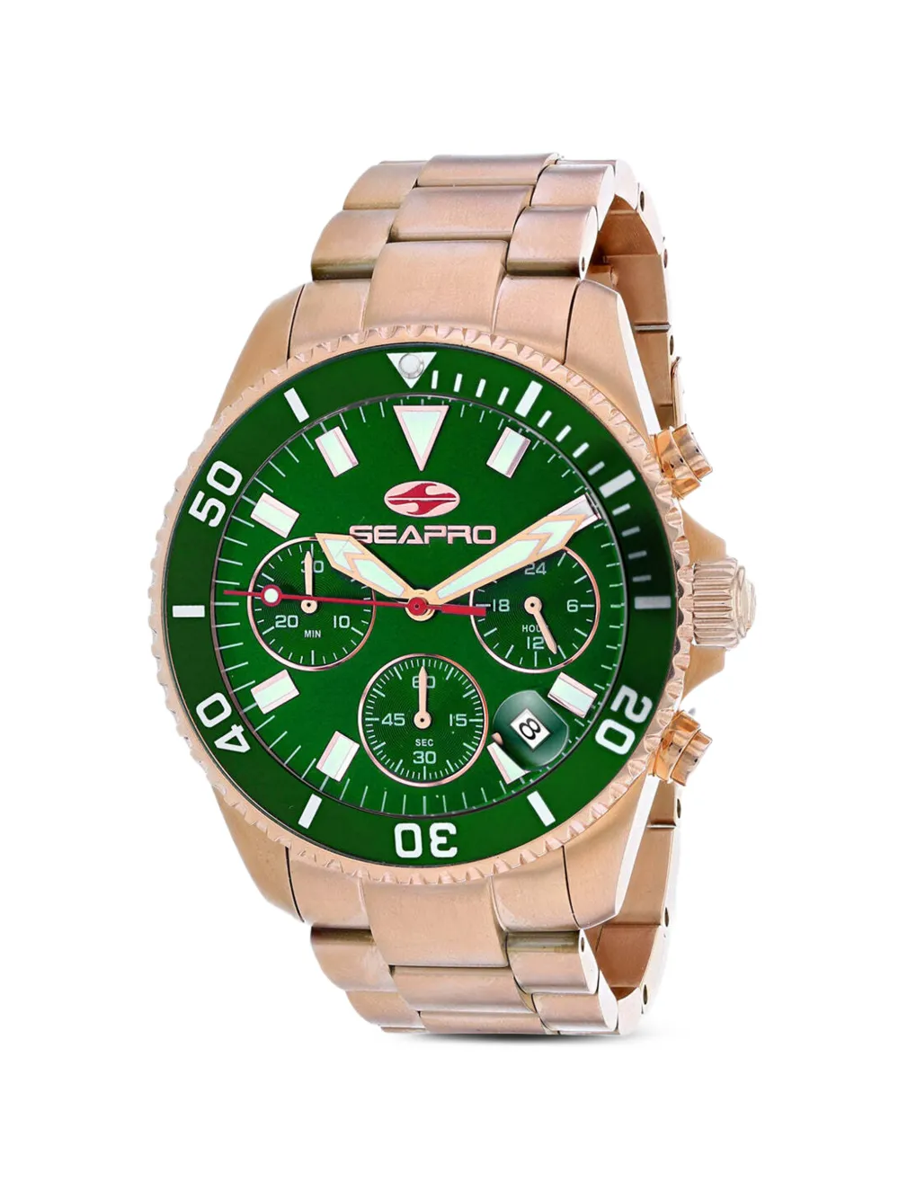 SEAPRO Scuba 200 Chrono 43mm watch - Verde