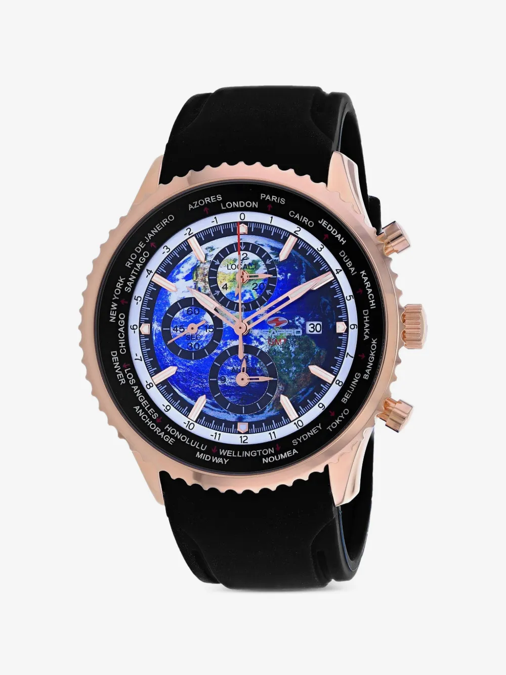 SEAPRO Meridian World Timer 47mm watch | Blue | Image 1