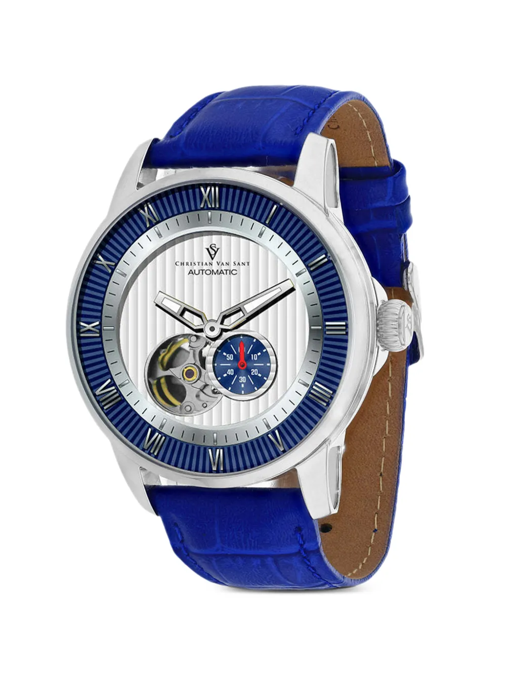 CHRISTIAN VAN SANT Viscay open-heart 42mm watch - Bianco