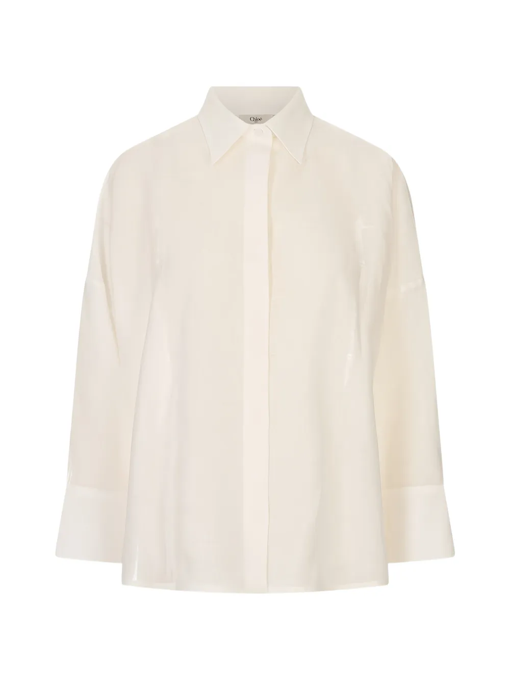 Fabiana Filippi monili-trim long-sleeve shirt - Toni neutri
