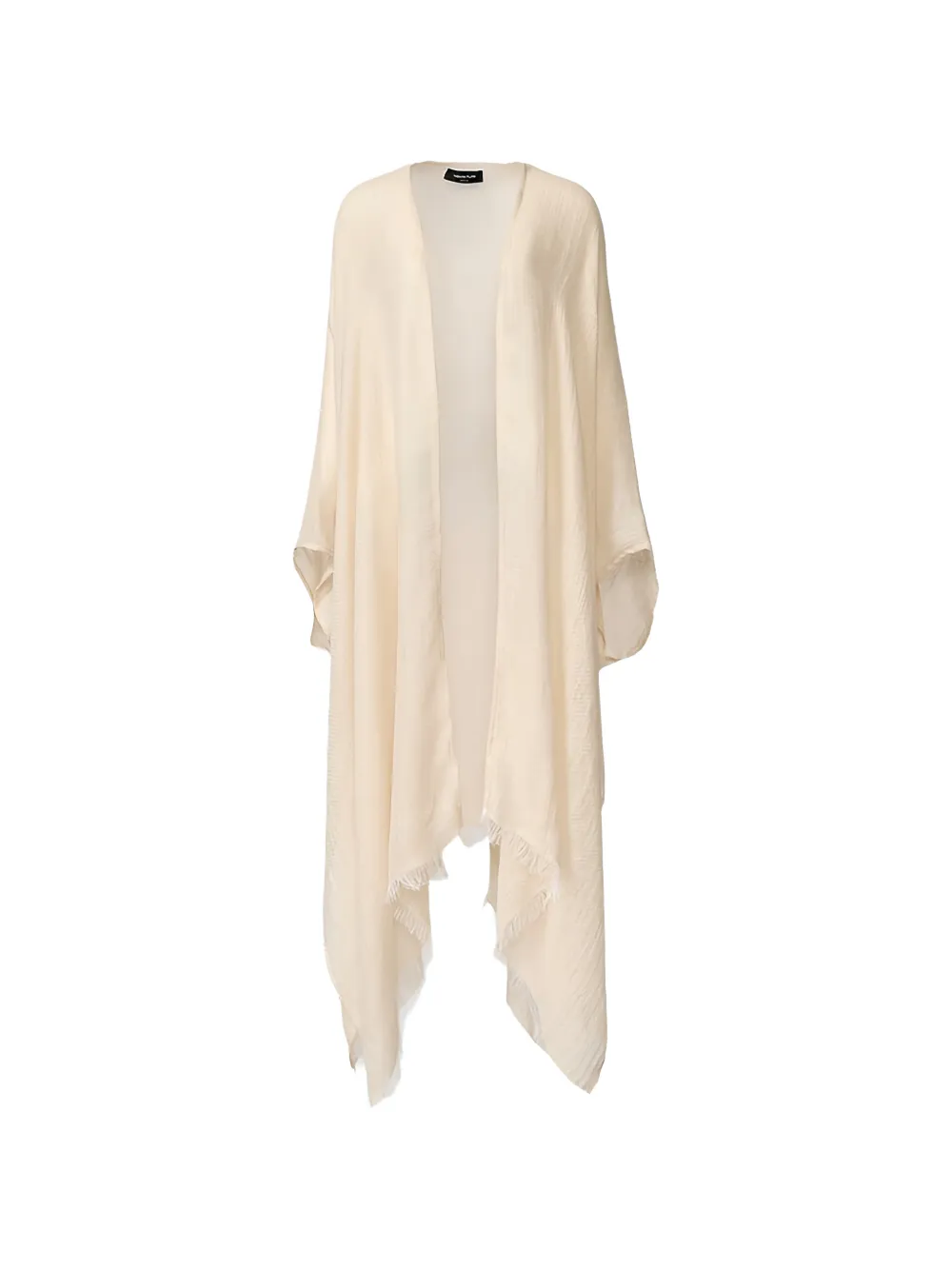 Fabiana Filippi metallic-effect frayed-edge kaftan - Neutrals