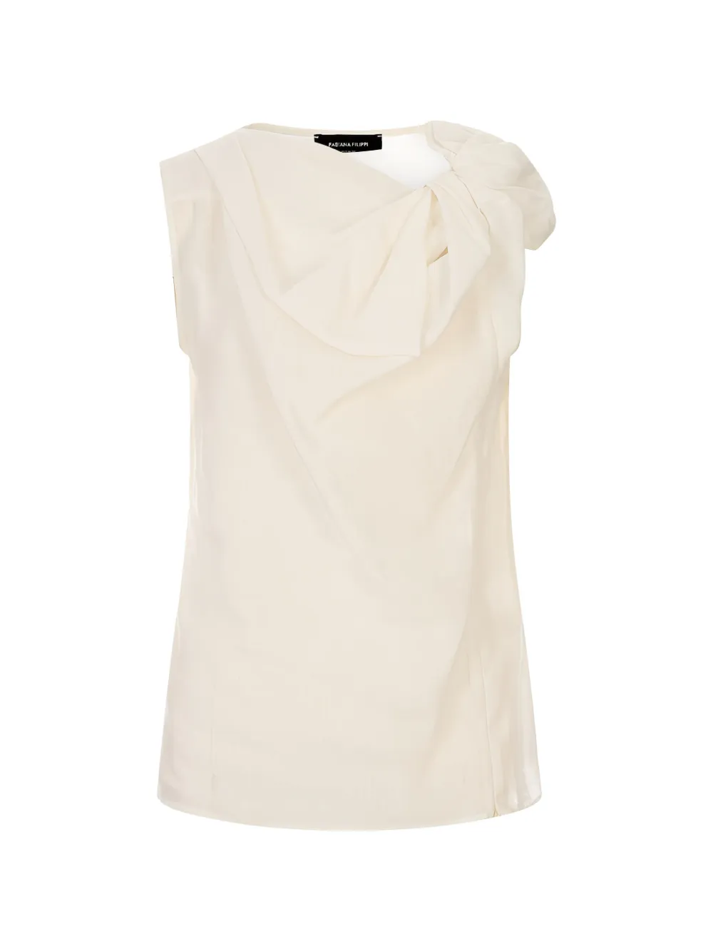 Fabiana Filippi knotted-detail sleeveless blouse - Nude