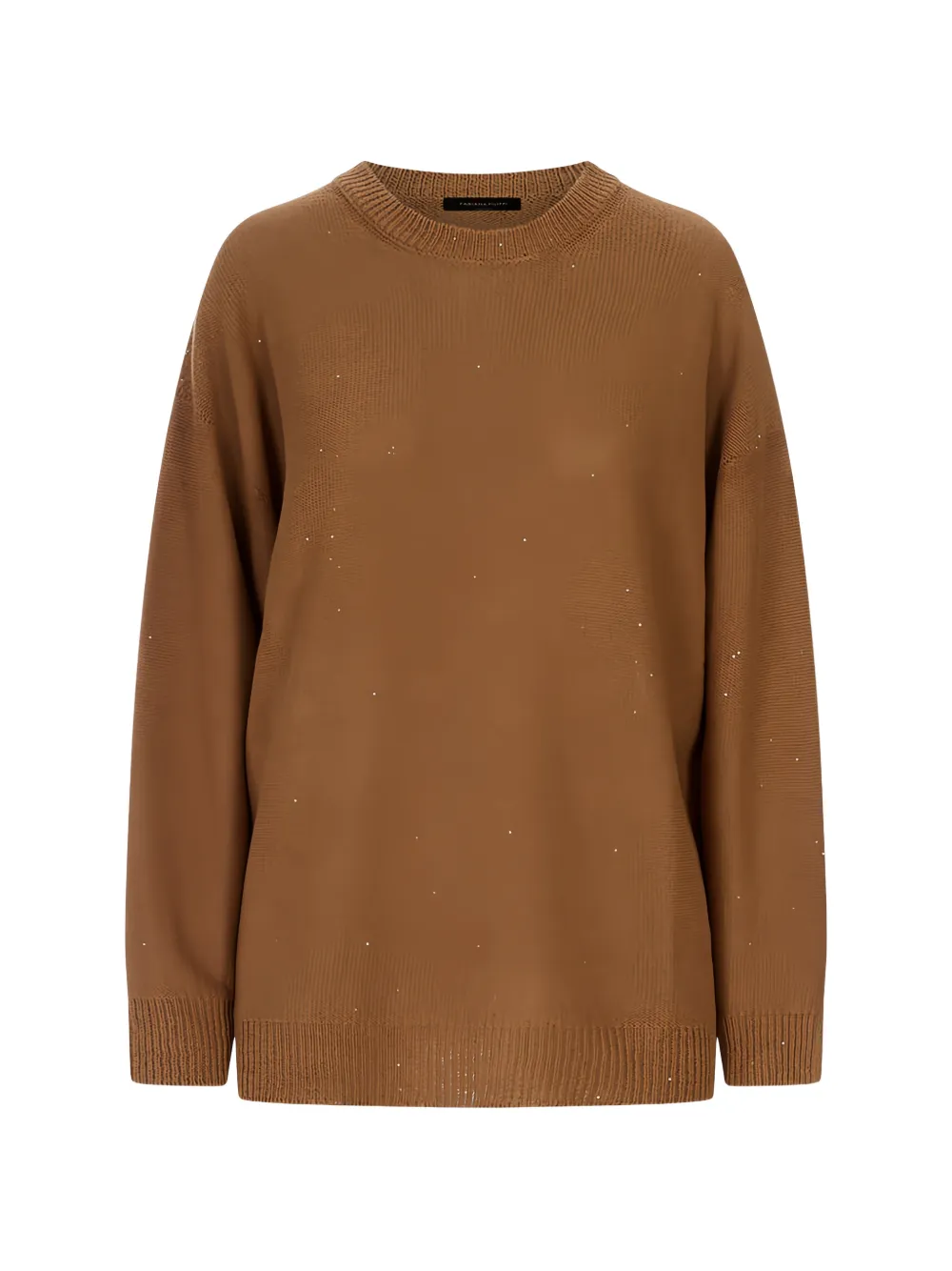 Fabiana Filippi sequin-embellished drop-shoulder sweater - Braun