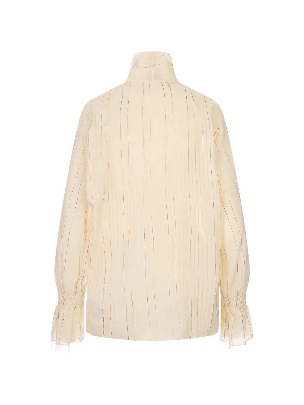 Fabiana Filippi Blouse met afwerking van kant Beige
