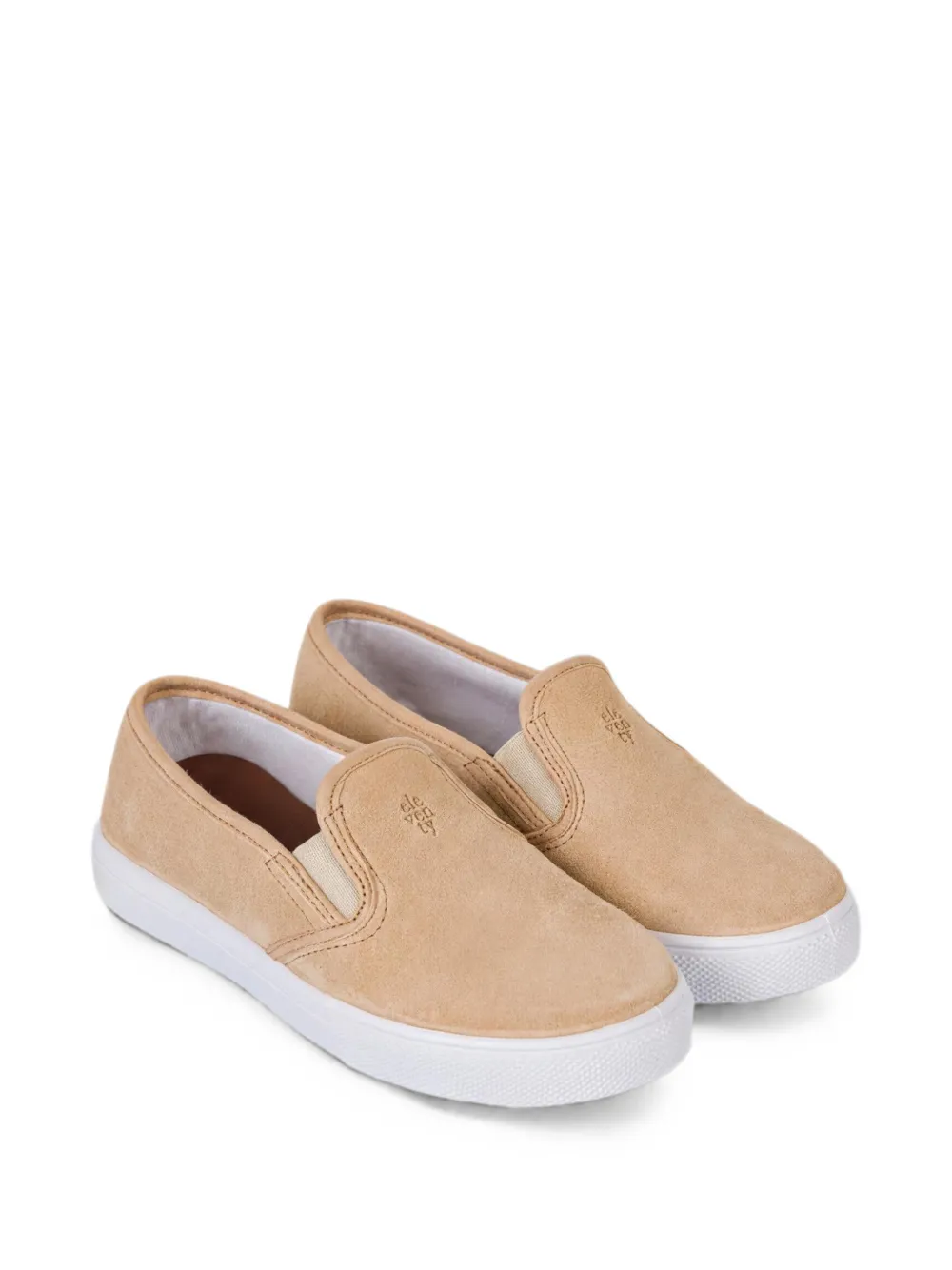 Eleventy Kids logo-embossed sneakers Beige