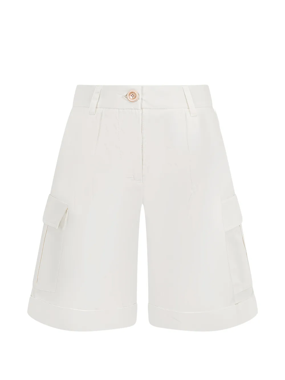 Eleventy Kids cargo-pocket shorts - Bianco