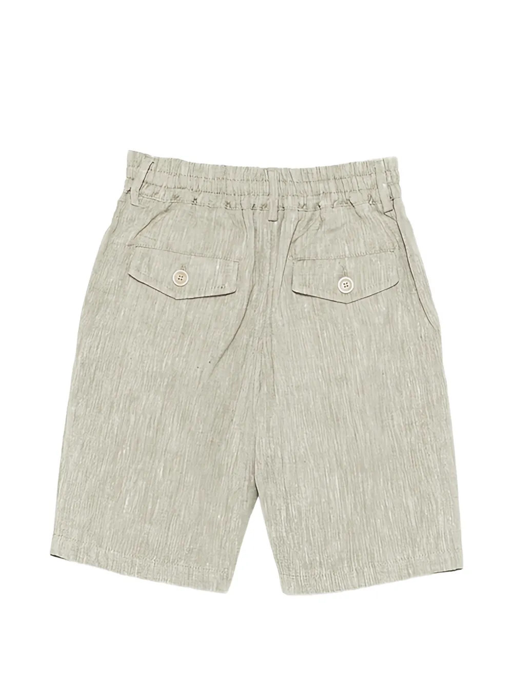 Eleventy Kids Shorts met plooien en trekkoord Beige