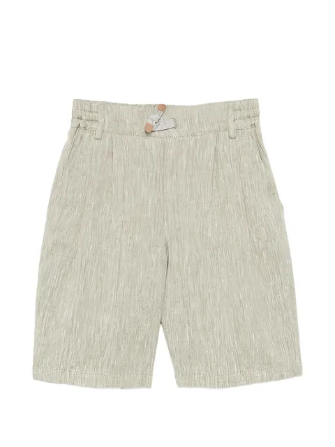 Eleventy Kids pleated drawstring shorts