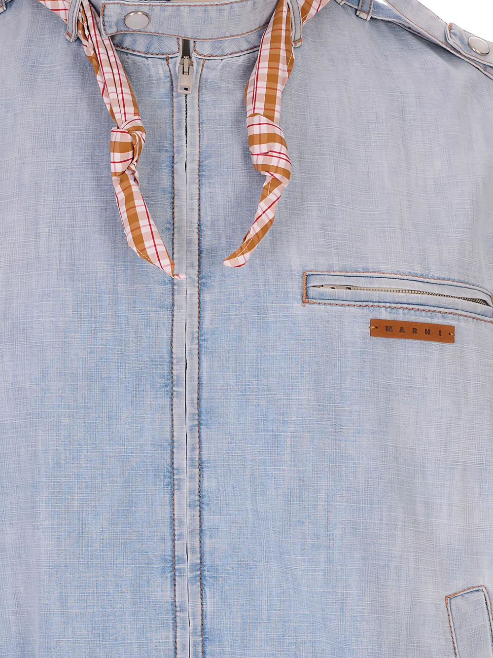 Marni Jack met epauletten en rits Blauw