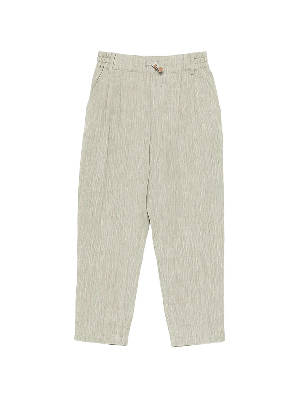 Eleventy Kids pleated drawstring trousers - Toni neutri