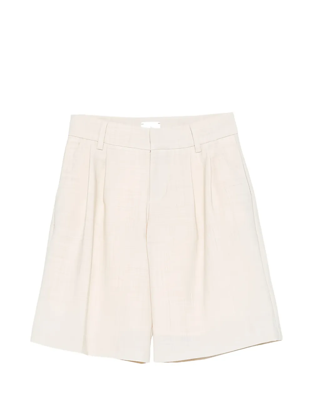 Eleventy Kids' Pleated Textured Shorts In Neutral