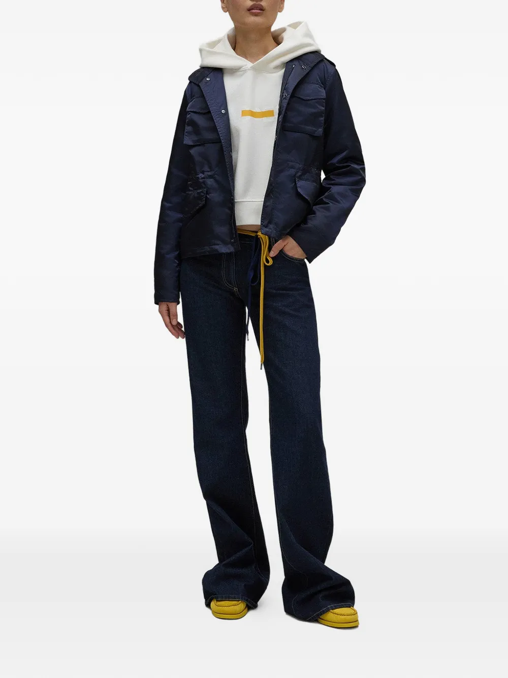 ASPESI Jeans met contrasterende stiksels Blauw