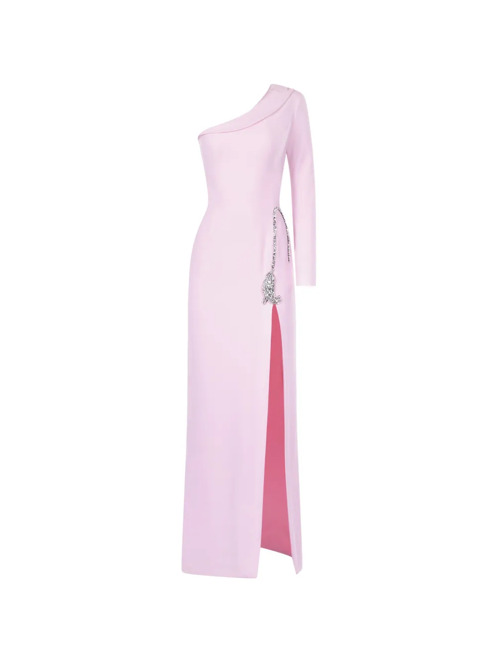 ARAFTU one-shoulder crystal-embellished dress - Rosa