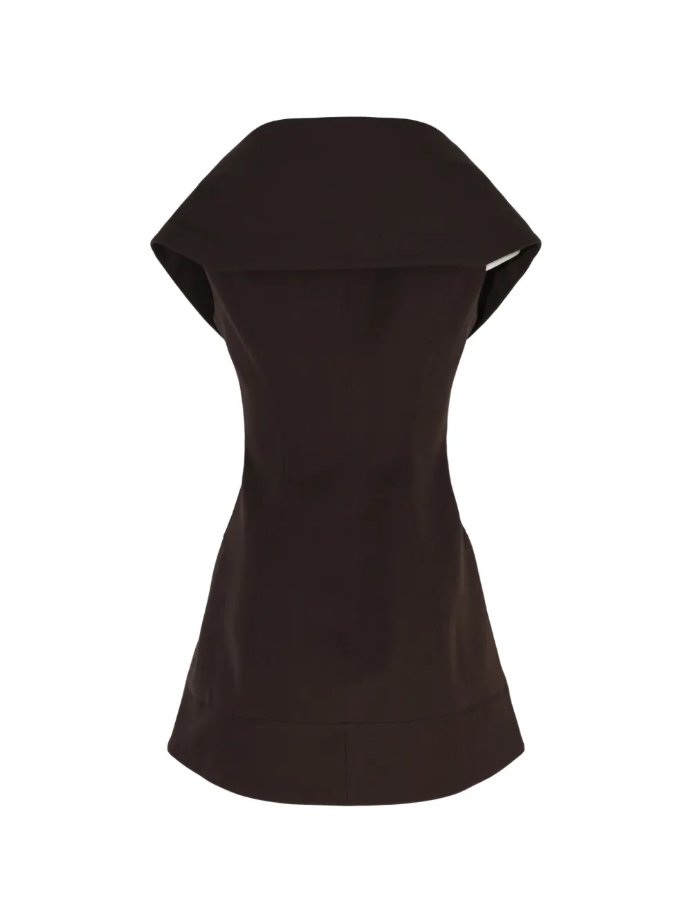Cult Gaia Avie mini-jurk met rits Bruin