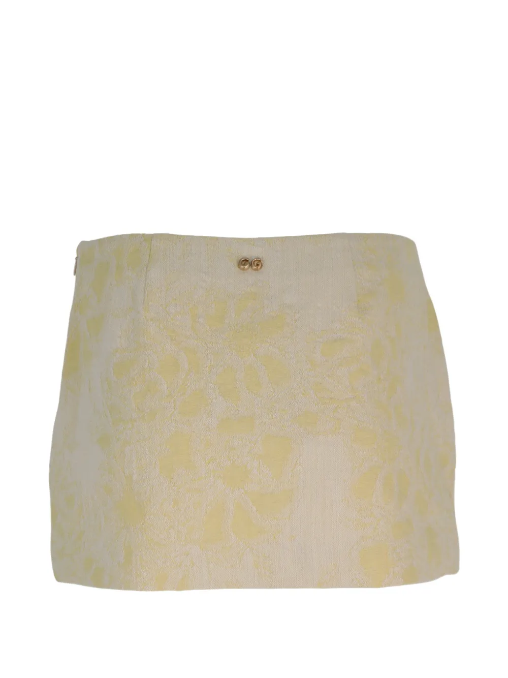 Cult Gaia Savoy mini-rok met jacquard Geel