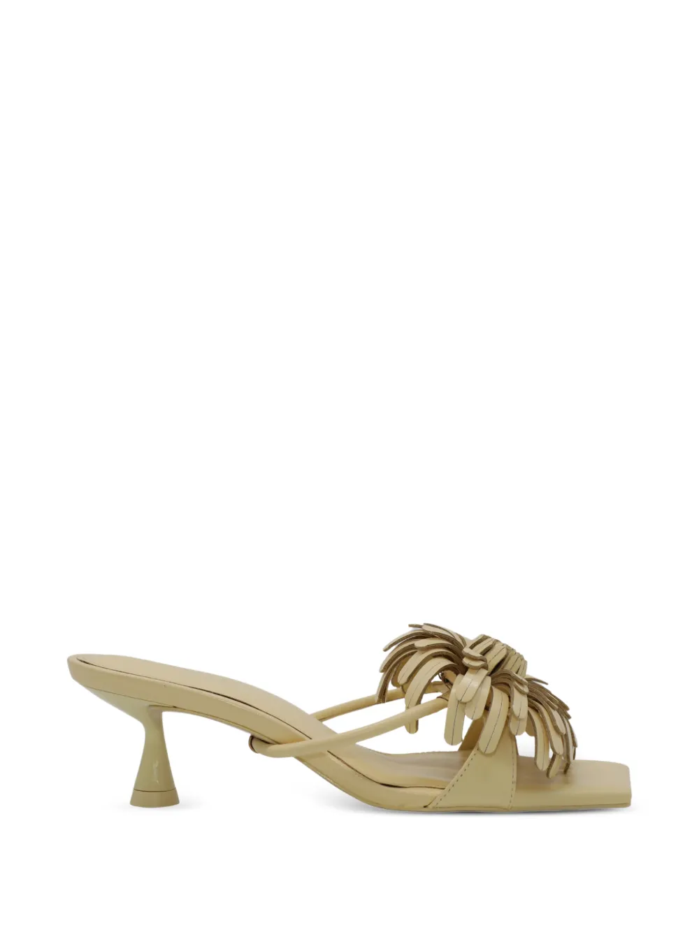 Cult Gaia Alora floral-appliqué heeled sandals - Toni neutri