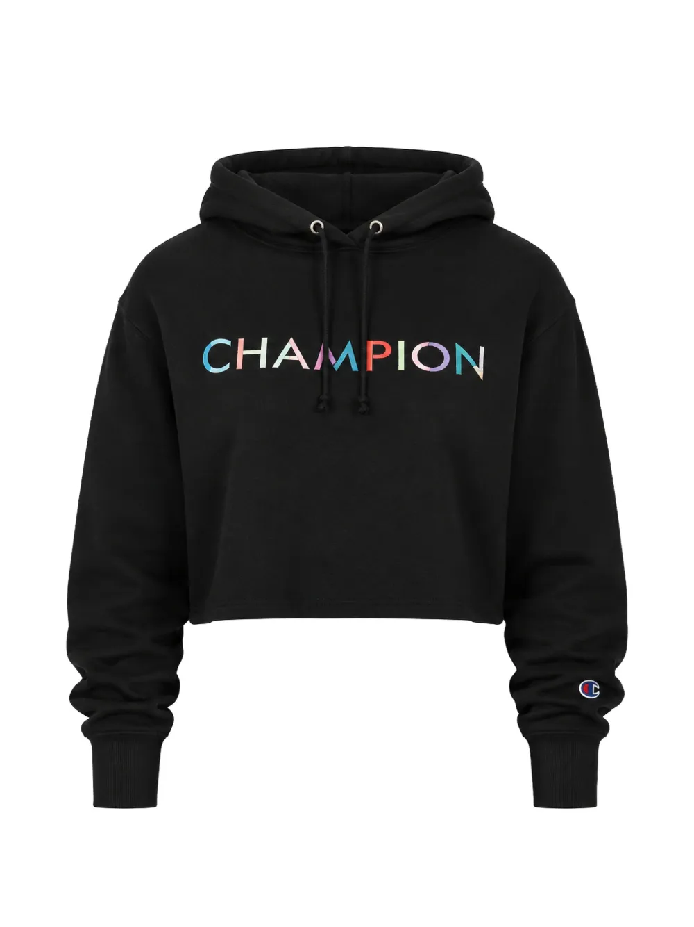 Champion Reverse Weave cropped hoodie Zwart