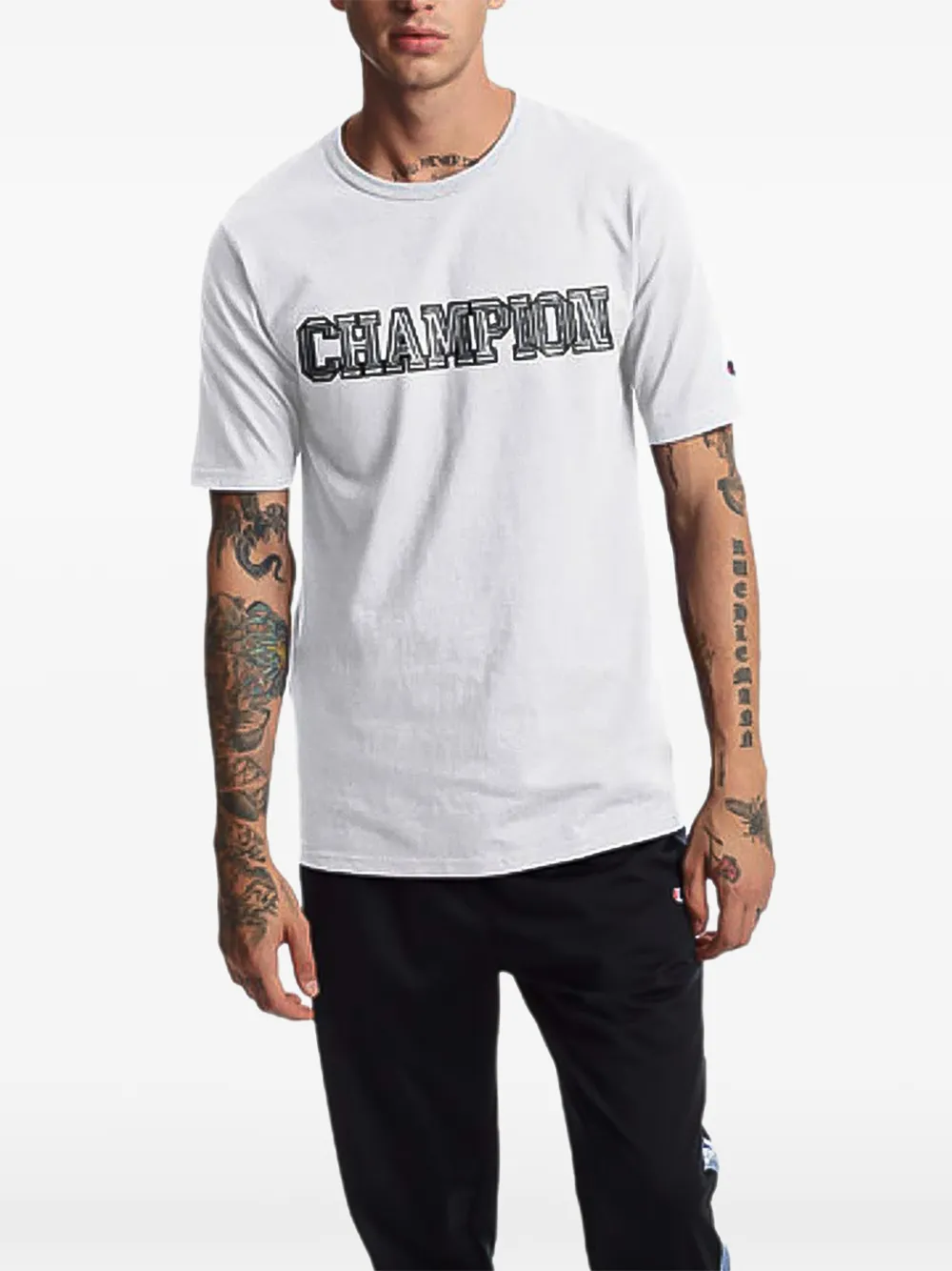 Champion C-Life Heritage 3-D logo T-shirt - Weiß