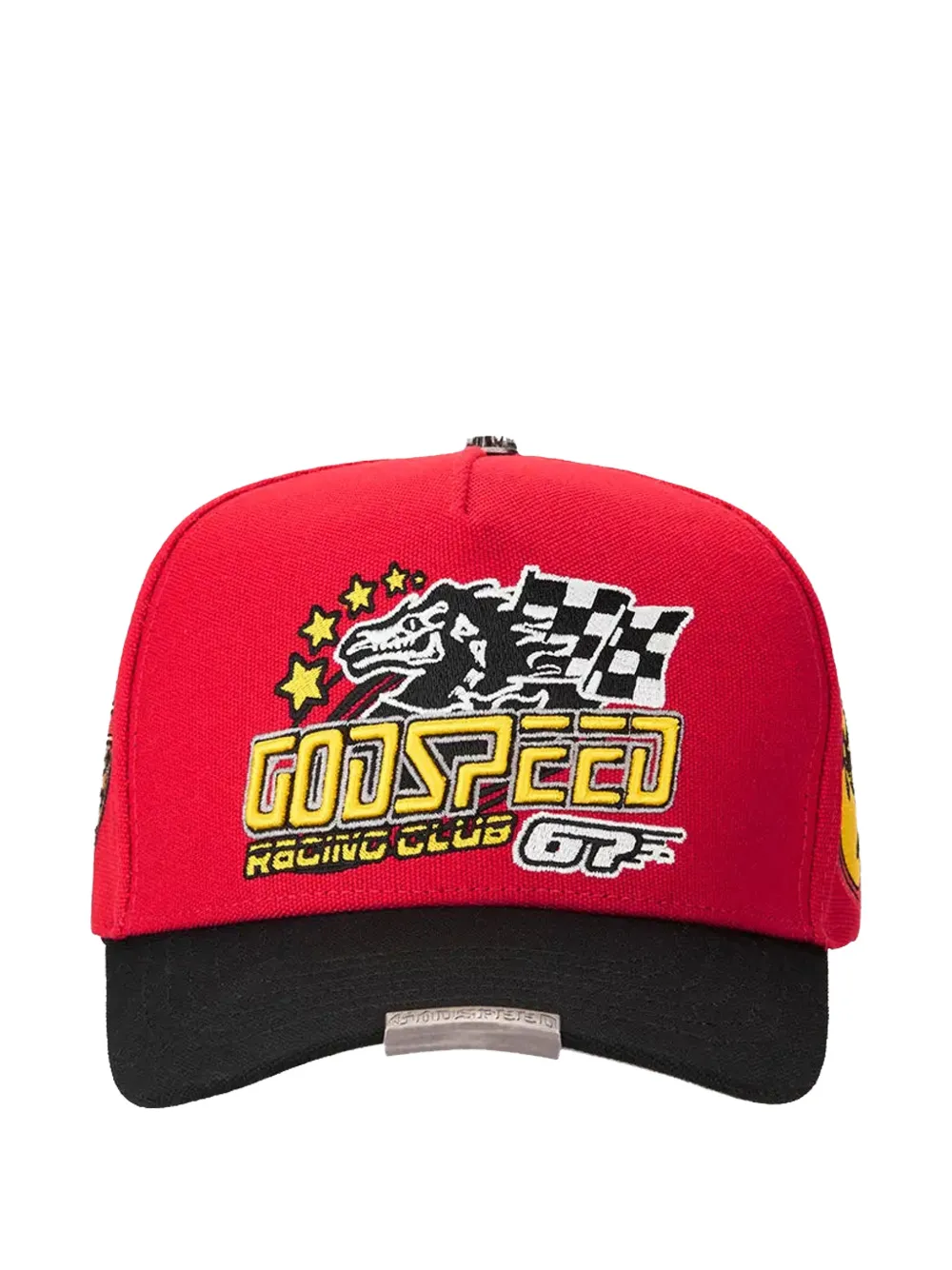 GODSPEED GRC Members embroidered-patch trucker hat - Rosso
