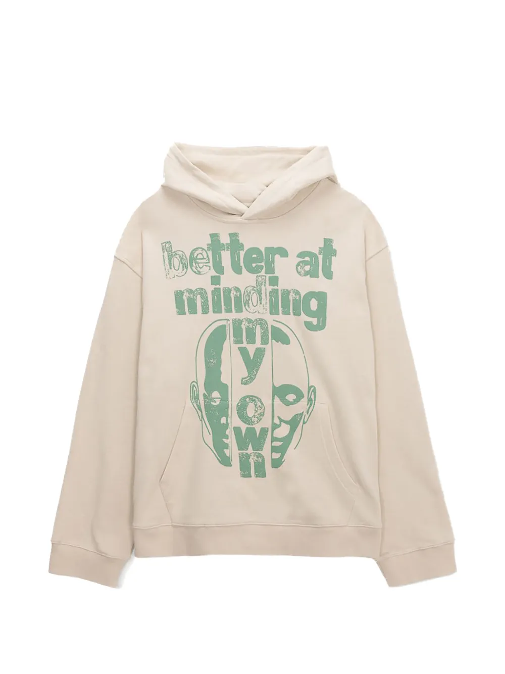 Honor The Gift Better At Minding My Own graphic-print hoodie - Toni neutri