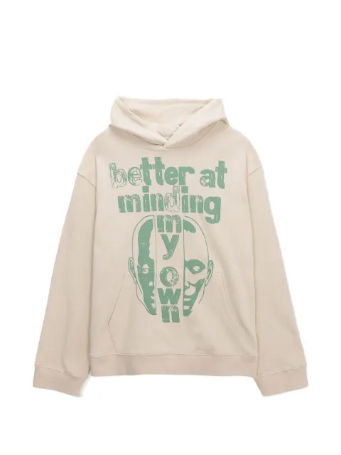 Honor The Gift Better At Minding My Own graphic-print hoodie