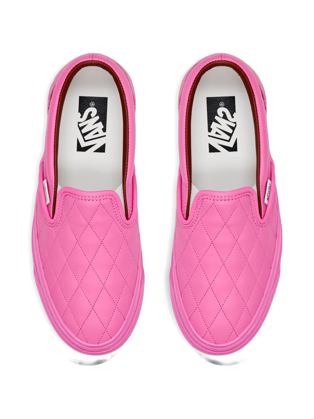 Vans LX Classic Slip-On 98 quilted leather sneakers Roze