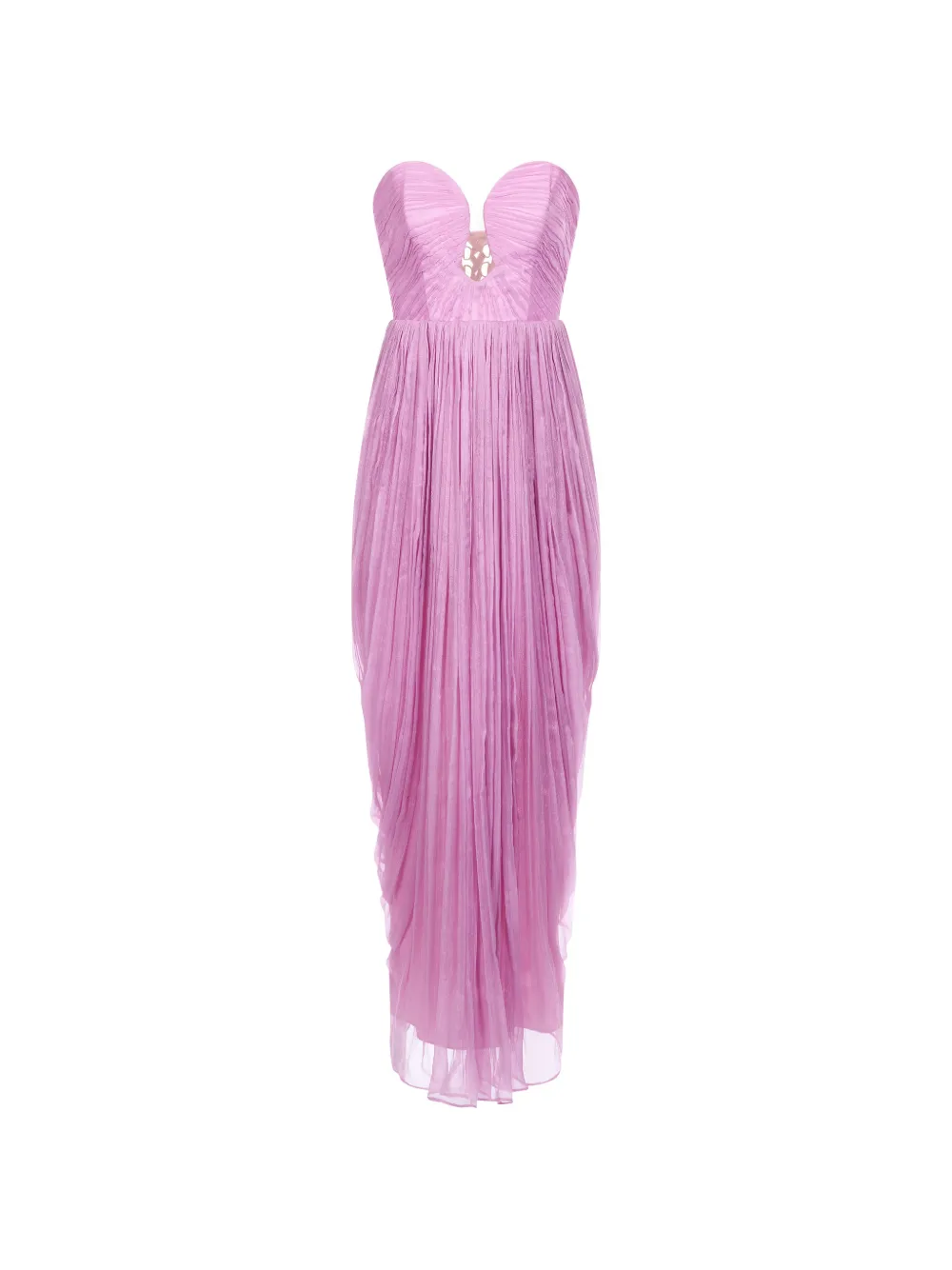 ARAFTU plissé-effect strapless dress - Rosa
