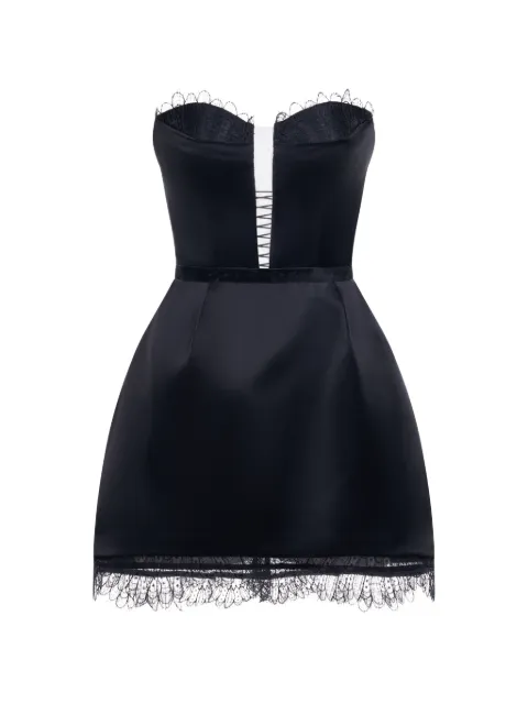 ARAFTU lace-trimmed strapless dress