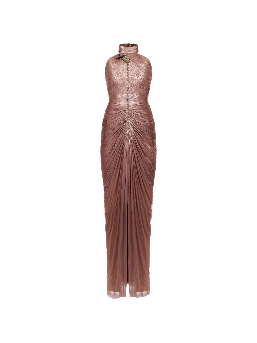 ARAFTU crystal-embellished ruched dress - Rosa