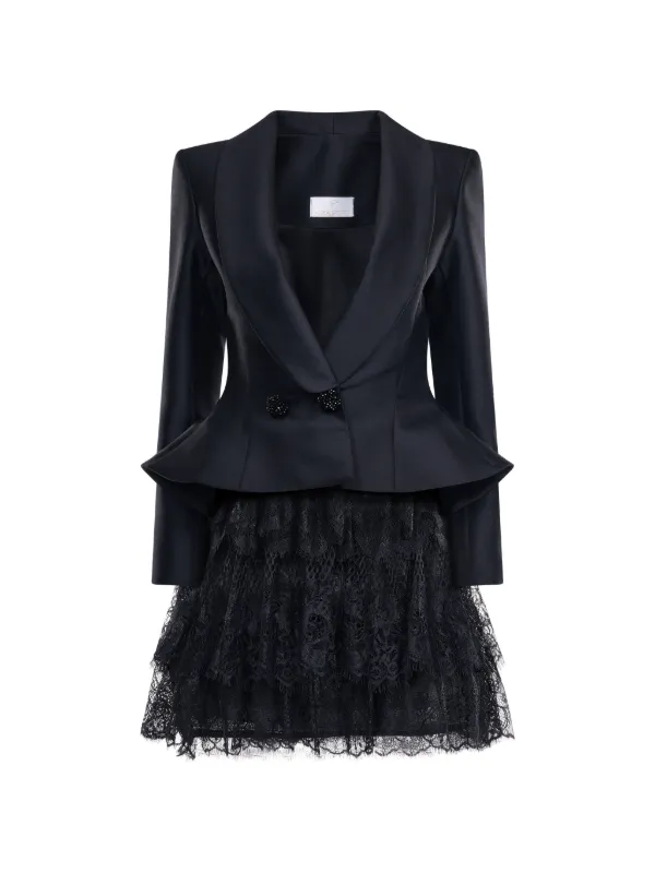 tiered peplum dress Short Sleeve Tiered Peplum Dress