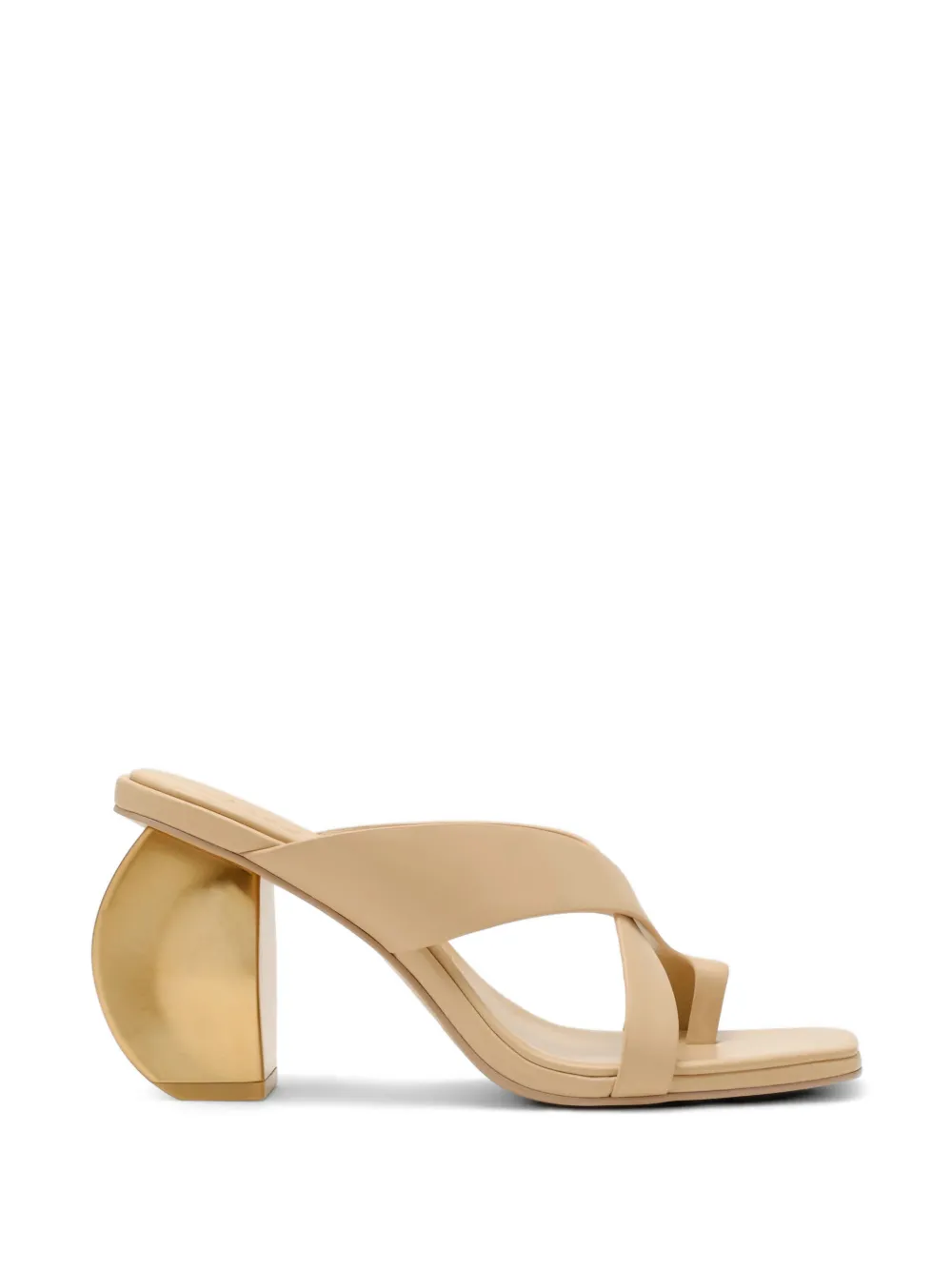 Cult Gaia Nina sculptural-heel sandals Beige