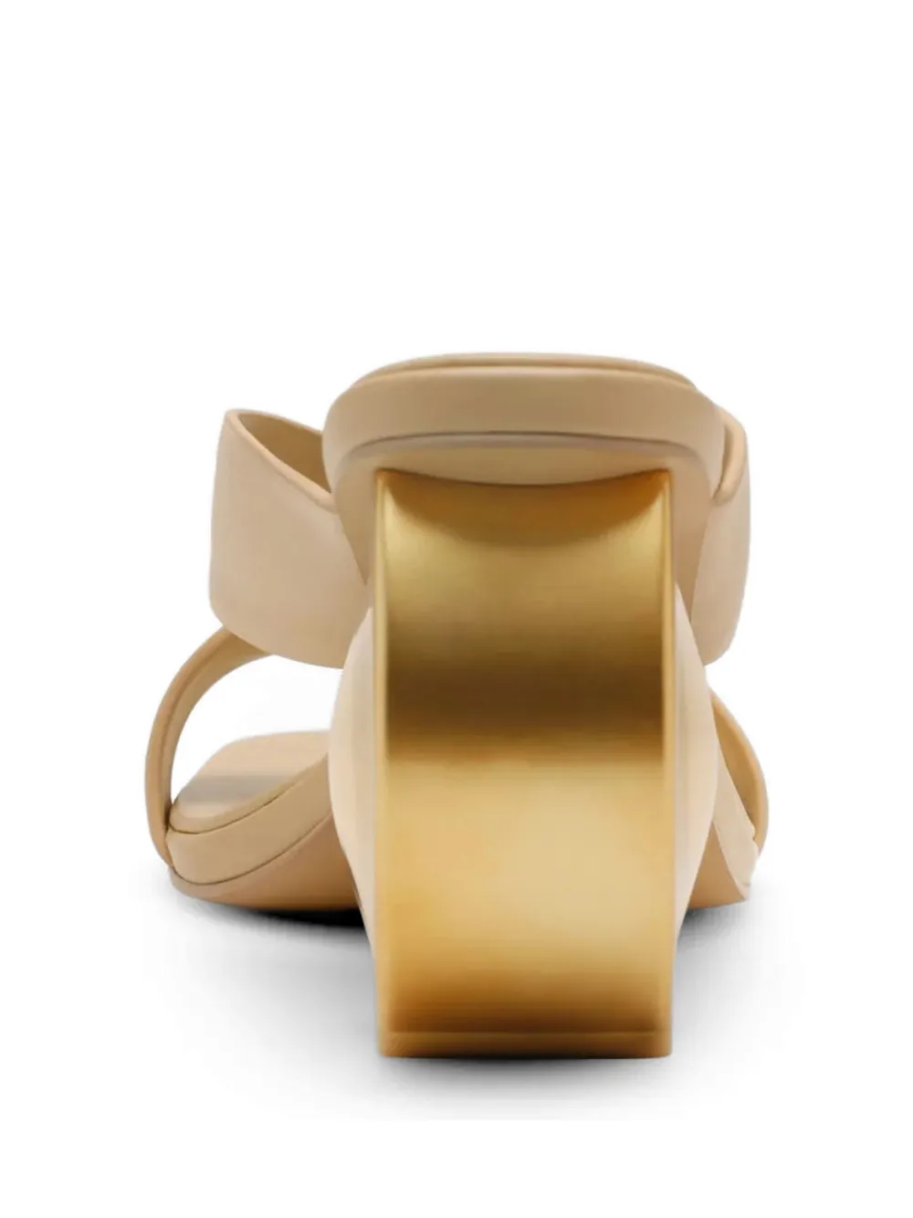 Cult Gaia Nina sculptural-heel sandals Beige