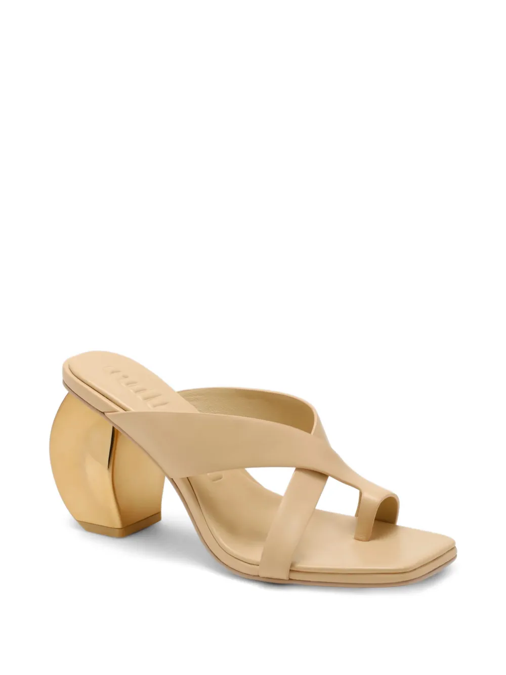 Cult Gaia Nina sculptural-heel sandals Beige