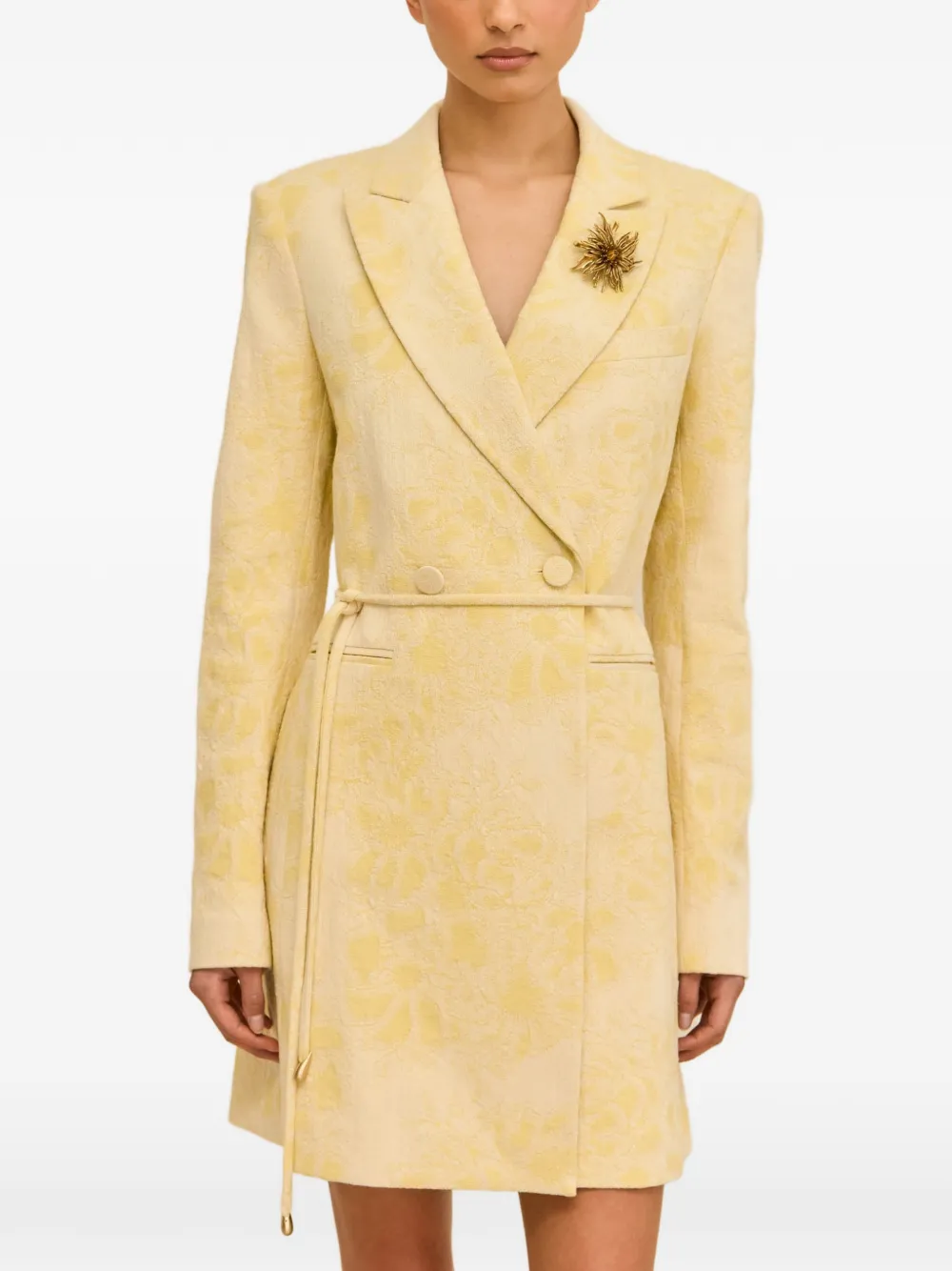 Cult Gaia Benney belted blazer - Yellow