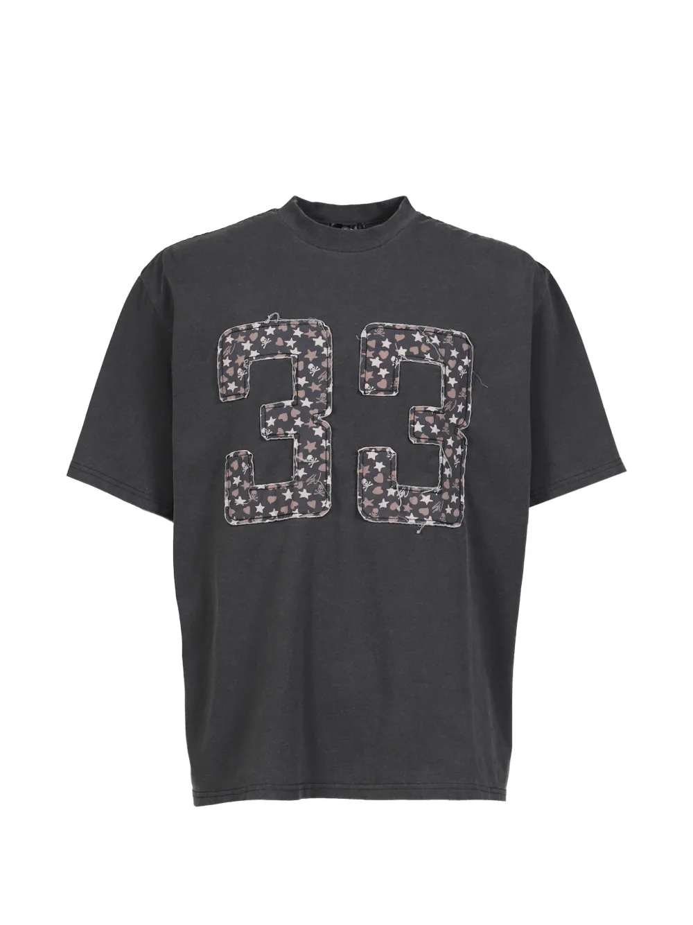 Mastermind Japan x SWJP appliqué T-shirt - Grau
